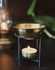 Essential Oil Burner - Black & Gold